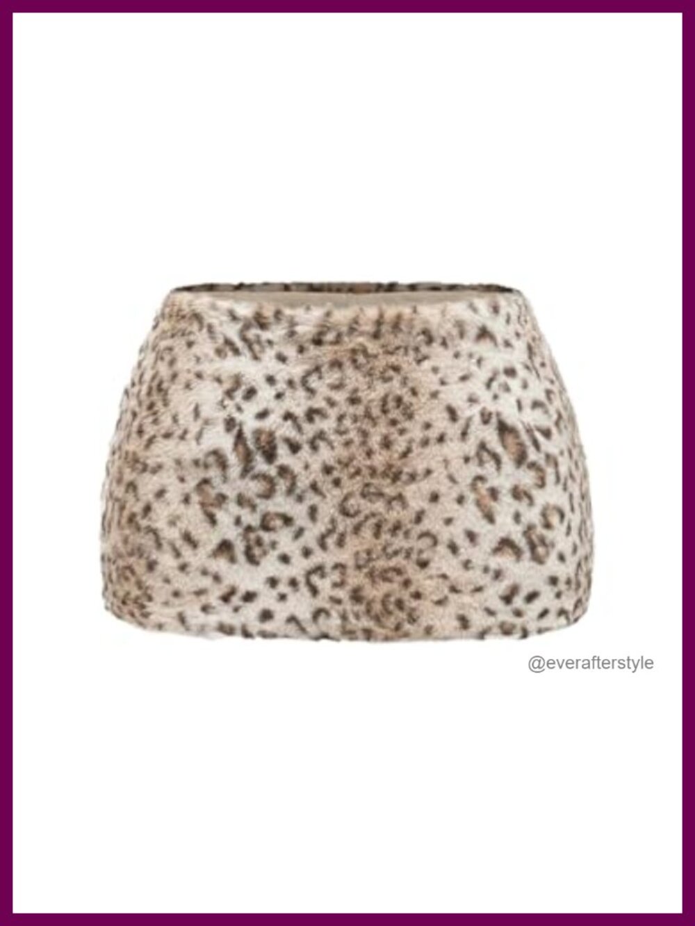 Y2K Leopard Print Fuzzy Bodycon Mini Skirt Low Rise